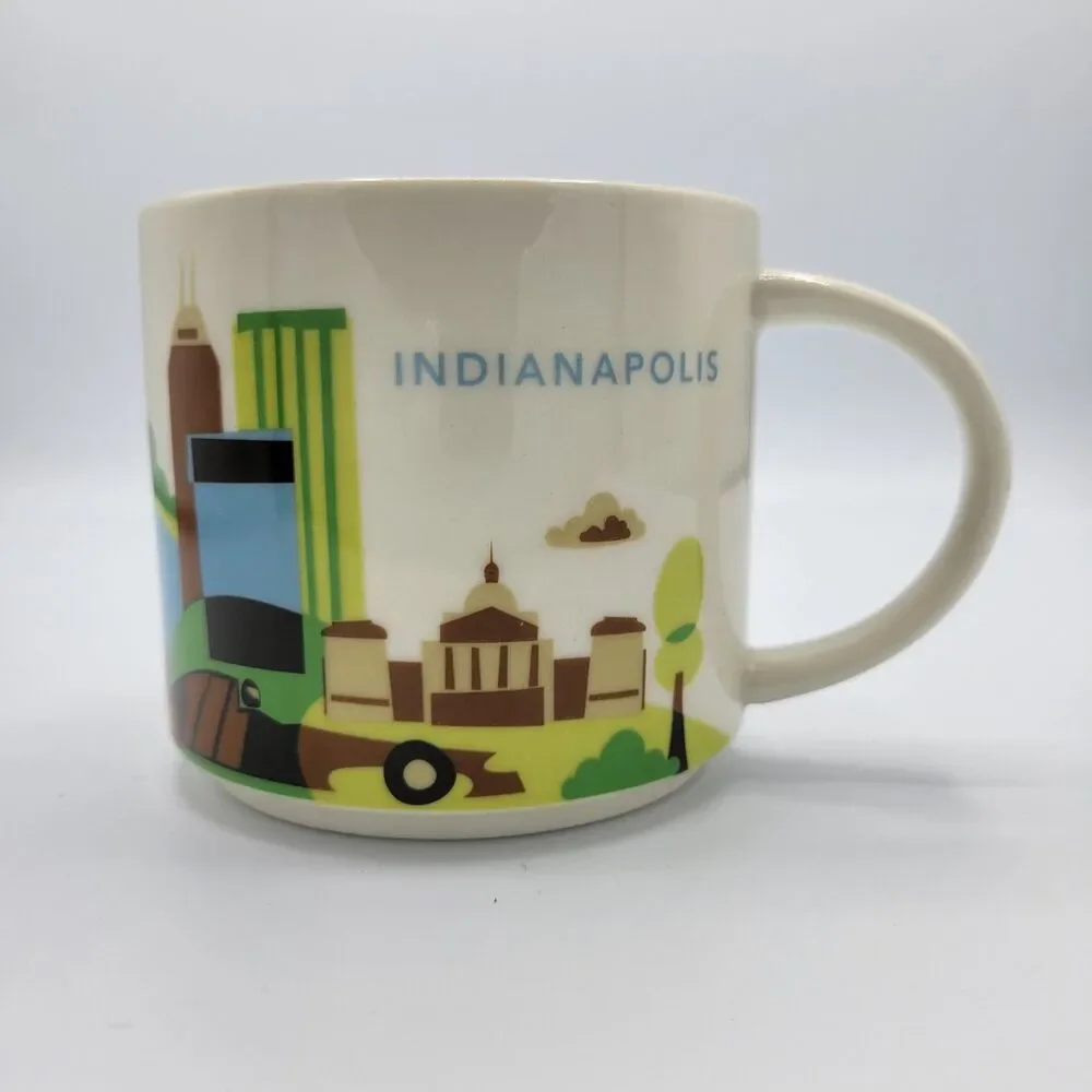 Starbucks Indianapolis You Are Here Series Collection 14oz‎ Coffee Tea Mug Cup